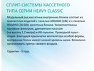 Кассетный кондиционер Hisense HEAVY CLASSIC AUC-24HR4SGA/AUW-24H4SZ1 (зимний комплект)
